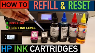 HP 63 Ink Cartridge Refill amp Reset the ink Level [upl. by Donata]