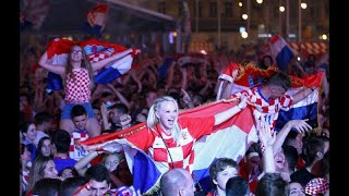 Croacia festeja su primera final [upl. by Cenac]