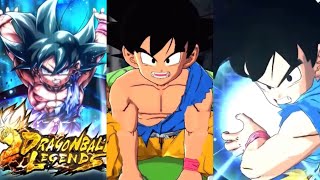 NEW LEGENDS LIMITED GT SPIRITBOMB KID GOKU PREVIEW BLUE CARD  LEGENDARY FINISH Dragon ball legends [upl. by Ateekram]