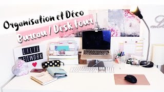 Organisation amp décoration bureau • Rangement DIY  My desk tour [upl. by Yaner34]