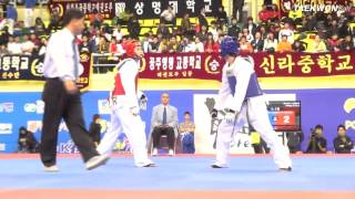 7th Korea Open Taekwondo Championships Semi Final Male Senior 1 54Kg Lizardo vs Park [upl. by Tillie]