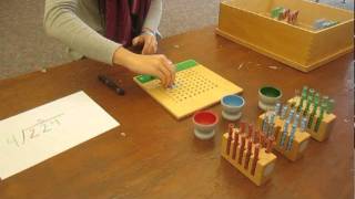 Bluffview Montessori School Long Division Using quotTest Tubesquot [upl. by Bennett930]