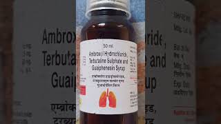 Ambroxol Hydrochloride Terbutaline Sulphate and Guaiphenesin Syrup Uses in Hindi [upl. by Anelec154]