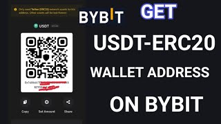 How To Get Your USDT ERC20 Wallet Address On Bybit  Get USDT Wallet Address [upl. by Nahtanoj]