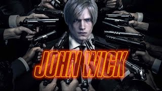 Leon goes John Wick mode  Resident Evil 4 Remake [upl. by Misak433]