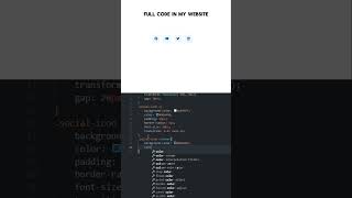 Social media icons using html and css shorts [upl. by Ahsyat]