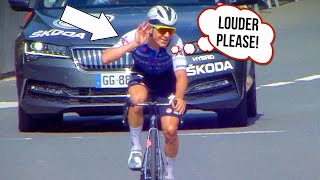 Remco Evenepoel Says quotI Cant Hear Youquot after Crazy Solo  Clásica de San Sebastián 2022 [upl. by Elburt]