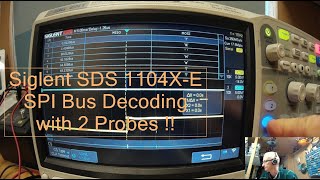 Siglent SDS1104XE SPI Bus Decoding 2 Channels [upl. by Artimed]