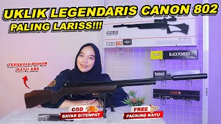 UKLIK LEGENDARIS CANON 802 LIGHTNING  PALING BEST SELLER  TERSEDIA POPOR KAYU amp ABS [upl. by Acinomal]