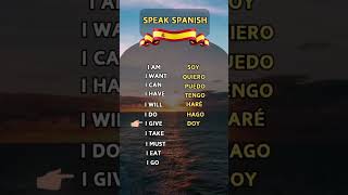 Useful Verbs in Spanish 🇪🇸 learnspanish spanishforbeginners spanish languagelearning [upl. by Romain]