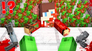 Why ZOMBIE Mike ATTACKED JJ in ZOMBIE APOCALYPSE in Minecraft   Maizen [upl. by Llehsim]