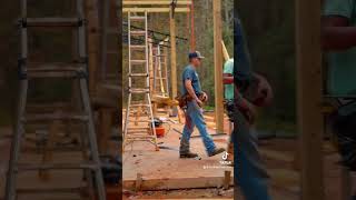 Gable Porch in Progress These take some time but the finished result is worth it barndominium [upl. by Sundstrom515]