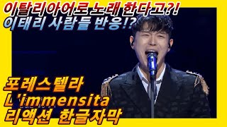 해외반응 포레스텔라 Limmensita 리멘시타 리액션 한글자막 이탈리아 노래이탈리아 사람들 반응은 Forestella 포레 포레스텔라리액션 포레스텔라라이브 [upl. by Cherin416]