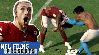 The Most Difficult Task in Football Taking Off Your Jersey  NFL Films Presents [upl. by Yahc]