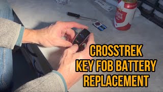 How to replace the battery in Subaru Crosstrek key fob 20152020 [upl. by Heinrick]