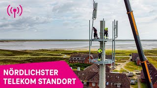 Auf Sylt baut die Telekom den nördlichsten Mobilfunkmast Deutschlands [upl. by Cirde]