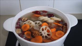 lotus root with spare ribs soup recipe [upl. by Canfield]