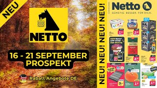 NETTO Neuer Werbung Wochenprospekt  Rabatt Angebote DE  16 September  21 September Prospekt [upl. by Stacee]