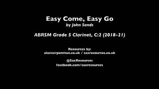 Easy Come Easy Go No 3 from 21 Jazz Clarinet Études by John Sands ABRSM Grade 5 Clarinet [upl. by Siuraj975]