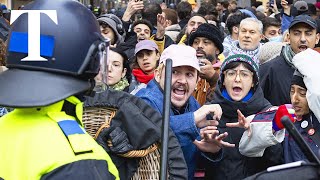 LIVE Amsterdam protesters defy ban in support of Palestine [upl. by Yee]