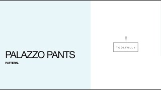 Palazzo pants pattern [upl. by French]