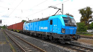 Neustadt Aisch👍Viel los am Bahnhof ICE WLC HSL DHL SBB Cargo boxXpress CZ Train [upl. by Nilrah]