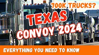 BREAKING Giant Trucker Convoy Takes Texas by Storm What is Happening in America [upl. by Aserehs]