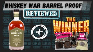 Whiskey War Barrel Proof Whiskey Review amp STAGG Winner Announced [upl. by Esinej]