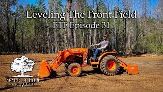 Leveling a Field With the Kubota B2650 [upl. by Itsud]