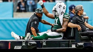 Jermaine Johnson Achilles injury vs Tennessee Titans [upl. by Margi207]