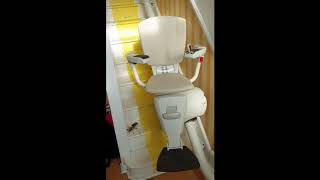 Flow 2 stair lift travelling backwards with top over run [upl. by Marie]