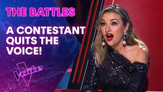 Coaches Major Shock as Contestant Quits The Voice  The Battles  The Voice Australia [upl. by Shauna660]