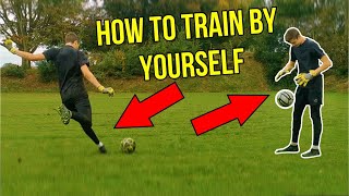 How To Train By Yourself For Goalkeepers  Goalkeeper Tips and Drills  Goalkeeper Solo Drills [upl. by Lessur]