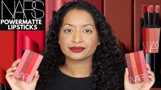 Nars Powermatte Lipsticks Review [upl. by Sonitnatsnok]