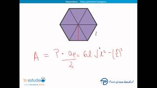Área y perímetro hexágono [upl. by Ettennan]