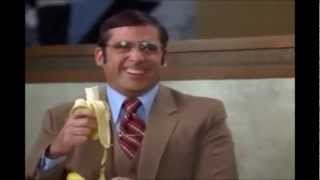 Steve Carell  Banana laugh scene  Anchorman The Legend of Ron Burgundy [upl. by Dowling843]