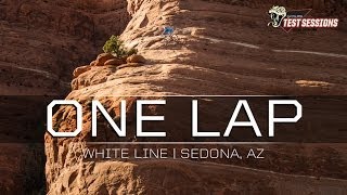 DONT LOOK DOWN  Mountain Biking on the Edge White Line Sedona Arizona [upl. by Hartzke]