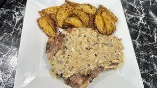 Voici ma version du STEAK AU POIVRE avec pommes de terres rôties 🥩 [upl. by Nyleikcaj]