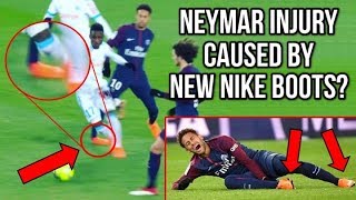 DID NEYMARS NEW NIKE MERCURIAL BOOTS CAUSE HIS ANKLE INJURY [upl. by Elok615]