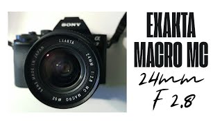 Vintage 35mm camera lens Exakta Macro MC 24mm F 28 on full frame digital camera [upl. by Eniawed]