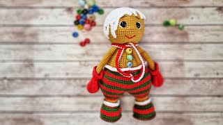 🍪Omuleț de turta dulce crosetat  Gingerbread man [upl. by Aceber]