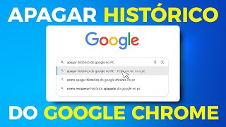 Como APAGAR o HISTÓRICO do Google Chrome [upl. by Schiffman]