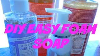 DIY Easy Foam Soap with Dr Bronners Castile Soap [upl. by Orat676]