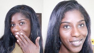 HOW TO INSTALL GLUELESS HD LACE WIG BEHIND THE HAIRLINE FOR A NATURAL LOOK YOSLY HAIR  RUTH NANDA [upl. by Ahsinawt]