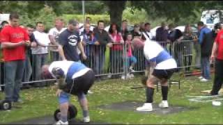 scotlands strongest man u105 53kg dumbell push press alan sneddon frank connelly [upl. by Colp748]