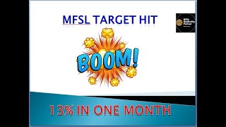 MFSL SHARE ANALYSIS MFSL SHARE TARGET HIT MFSL SHARE LATEST NEWS [upl. by Ullman539]