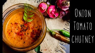 Onion Tomato Chutney Recipe For Idli amp Dosa [upl. by Aretahs496]