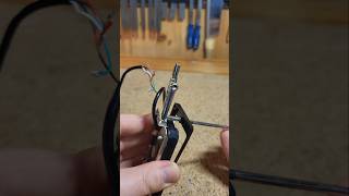 Simple luthier hack to mount pickups with high tension springs luthier guitarrepair luthiery [upl. by Bobbe]