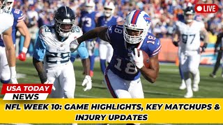 NFL Week 10 Game Highlights Key Matchups amp Injury Updates । USA TODAY NEWS [upl. by Ninazan]