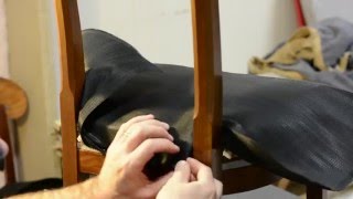 How to Upholster Biedermeier Chair Part 2 [upl. by Elleoj]